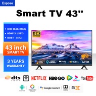EXPOSE Smart TV 55 Inch 4K TV flat screen Smart TV Smart TV 50 Inches on Smart TV Android TV Google 