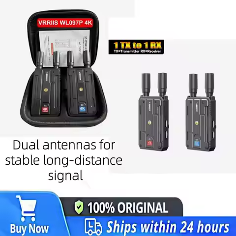 VRRIIS WL097P 4K Wireless Transmission Audio Video Transmitter and Receiver Dual HDMI Extender 400m