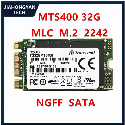 Original NEW For Transcend MTS400 32G M.2 2242 TS32GMTS400 32G MLC Granule SATA m2 Notebook SSD