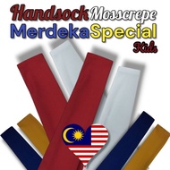 HANDSOCK BUDAK MOSSCREPE MERDEKA / HANDSOCK KANAK-KANAK MOSSCREPE BENDERA / HANDSOCK KECIL /STONGAN 
