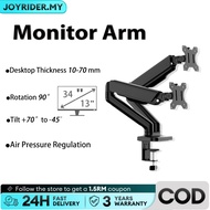 Dual Monitor Desktop Arm Thin Gas Spring Monitor Arm Adjustable Stand 13-34 Inch