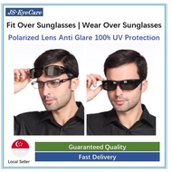 JS-EyeCare Fit Over Polarized Sunglasses Wear Over Sunglasses  Fit Over Shades Free Pouch (JS-S001)