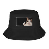Thumbs Up Crying Cat Meme Sad Cat Custom Design Bucket Hat