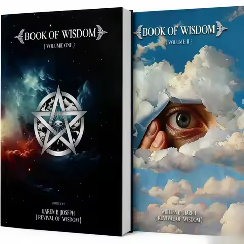 BOOK OF WISDOM Themed Notebook with Wisdom Eye Cover for Self Reflection and Philosophy Learning Boo