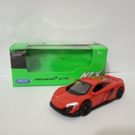 McLaren 675LT Coupe diecast car miniature welly sports car scale 60