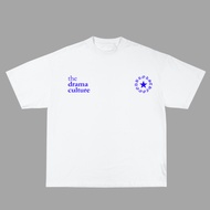 Broks. T-shirt KAOS code DRAMA CULTURE, WHITE COTTON COMBED 24s