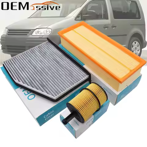 Car Pollen Cabin Air Oil Filter For VW Caddy 2K 2010 2009 2008 2007 2006 2005 BLS BMM BJB BSU 1.9 2.