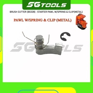 BRUSH CUTTER (BG328): STARTER PAWL W/SPRING & CLIP (METAL) / STARTER PPAWL MESIN RUMPUT Tanika Tanak