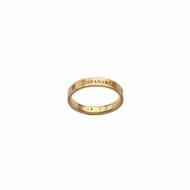 TIFFANY&CO蒂芙尼 18K黃金鑽石Tiffany&Co.三鑽戒指寬版