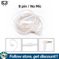 KZ Cáp Dẹt Mạ Bạc Độ Tinh Khiết Cao Cáp Thay Thế Tai Nghe Chuyên Nghiệp Hiệu Suất Cao Dây Tai Nghe M