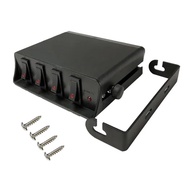 [CB] 40-Amp On/Off Switch Box Controller 20A Rocker Switches 12AWG Input Wire 12V SPST 4-Gang Panel