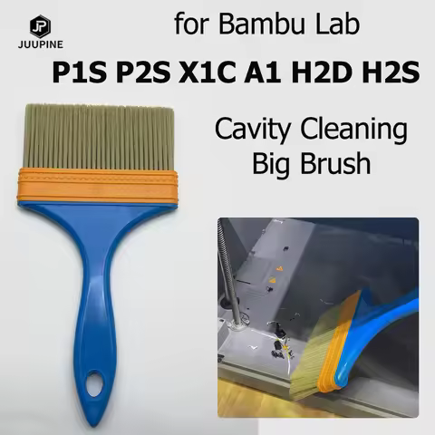 Big Brush Wiper for Bambu Lab P2S P1S P1P X1C H2D H2S H2C Cleanning Tool 3D Printer Accessories Make