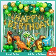 GeeParty 67/89pcs Dinosaur Balloon Banner Set for Kid Dinasour Party Decoration