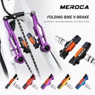 MEROCA Folding Bicycle Wear-resistant Rubber Brake Pads For DAHON 412/P8  BMX 451 20 inch Bike V Bra