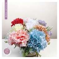 BUNGA CARNATION NEW CABANG 5- BUNGA BUCKET ARTIFICIAL (NK-38)
