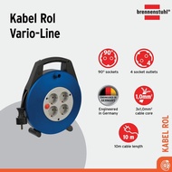 Terbaru Kabel Rol Terminal Listrik 4 Lubang Brennenstuhl Vario Line 4 Socket 10M / Colokan Listrik D