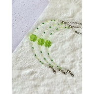 gelang gelang couple hitam [Four-Leaf Clover Dependence] Original Four-Leaf Clover Clover Gift Japan