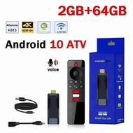 S96 ATV Smart TV Stick PK Allwinner H313 Dual WiFi 2.4G 5G BT5.0 2GB 16GB HD 6K 1080P Android