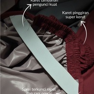 Additional anti-slip rubber on bed sheets
