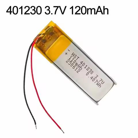 401230 3.7V 120mAh Li-Polymer Replacement Battery for MP3/4/5 GPS Sat Nav Bluetooth Speaker LED Driv