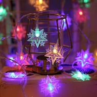 Hari Raya 2025 10M LED Warna-warni Ramadan Lampu Tali LED Bulan Bintang Cahaya Hadiah Idul Fitri Isl