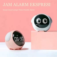 COD Cute emoji Alarm clock Cute expression night light Alarm clock girlfriend gift children's gift C