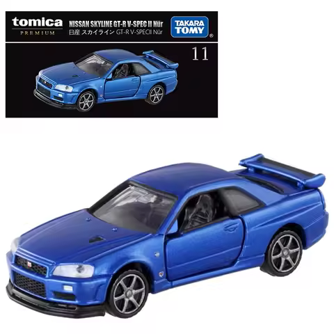 Takara Tomy Tomica Premium Model Mini NISSAN SKYLINE GT-R V-SPECLL TP11 Diecast Alloy Toys Fantasy F