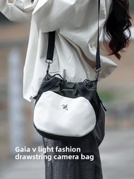 กระเป๋ากล้องไมโครขนาดเล็ก Gyxx/giaia V กระเป๋ากล้องกระเป๋ามีผ้าซับในเก็บเลนส์ SLR กระเป๋าเป้สะพายหลั