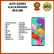 < TEMPERED GLASS CLEAR GLASS >Q3 PRO CARNIVAL-Q3I 5G-Q3S-Q3T-Q5-Q5 PRO-Q5I-REALME 3-REALME 6-REALME 