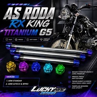 Wheel axle package set rx king titanium gr 5 arm aitech da arm standard