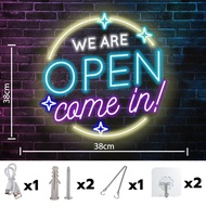 ป้ายไฟOPEN ป้ายไฟนีออนดัด วิ่งได้ แสงไฟRGB ประหยัดไฟ เสียบ ปลั๊กไฟ บ้าน เพิ่มเอกลักษณ์สีสัน สวยงาม ต