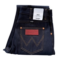 New Arrival Calico For Fade (13 Oz) Wrangler MWZ Jeans Color Straight Legs No Stretch Mid Waist Zip 
