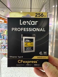 Lexar Professional CFexpress B 型卡 GOLD LEXAR CFEX (B) GOLD 256GB Read 1750/Write 1500 記憶卡