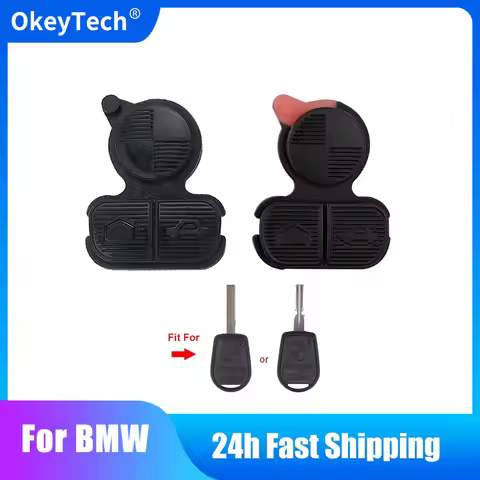 OkeyTech For BMW Series 3 5 7 E38 E39 E36 Z3 Z4 Z8 X3 X5 Rubber Key Pad Replacement Car Key Shell Ca