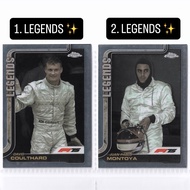 F1 Topps Chrome F1-75 Card (LEGENDS) - David Coulthard & Juan Pablo Montoya