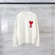 Ami Paris 2022Ami de Coeur愛心刺繡 針織圓領毛衣