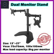 Dual Monitor Mount for 2 Monitor Dual Arm 17-inch to 30-inch VESA Plate Heavy Duty 2 Monitors