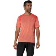 ASICS : 2011C992.700 ROAD SS TOP MEN RUNNING ผู้ชาย เสื้อคอกลม ของแท้ CORAL REEF/MOJAVE