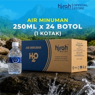 HIJRAH WATER Air Minuman Halal Botol 250ml x 24 Botol 1 Kotak | Goodies Kenduri, Tahlil, Seminar & A