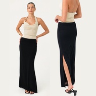 Bamboo Blonde - Blaine Jersey Maxi Skirt Black | Maxi Skirt Summer | Maxi Skirt TrendyWanita