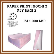 PAPER PRINT INOCHI 2 PLY 2 COLOR INVOICE PAPER CONTENTS -+ 1,000 SHEETS