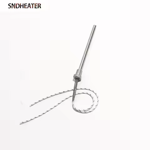 SNDHEATER 1pc DN8 G1/4 12.8mm Thread Cartridge Heater BSP Type 304SS Tubular Heat Rod 8x100-250mm 11