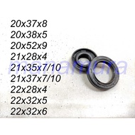 Oil Seal 20x37x8, 20x38x5, 20x52x9, 21x28x4, 21x35x7/10, 21x37x7/10, 22x28x4, 22x32x5, 22x32x6