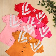 Girls' BLOUSE AGE 1 - 10 YEARS / LACE GIRLS' BLOUSE