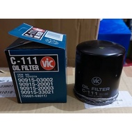 C-111 OIL FILTER TOYOTA RAV4 1AZ-FE, ESTIMA, LUCIA 2AZ-FE VIC