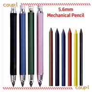 COUPL Automatic Pencil, 2B/4B/6B/8B Pencil Refill 5.6mm Mechanical Pencil, Creative Metal Drawing Wr