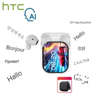 HTC NE20 หูฟังนักแปล TWS พร้อมหน้าจอ LED AI แปลเรียลไทม์ 134 ภาษา Bluetooth 6.0 HiFi สเตอริโอ ลดเสีย