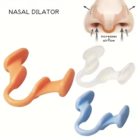 4pcs Silicone Sleep Aid Nose Expanders - Enhances Oxygen Flow, Improves Sleep Quality & Snoring Reli