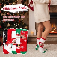 Christmas Winter Snowman Red Gingerbread Warm Socks High-value Year New Santa Claus Socks Happy W2c9