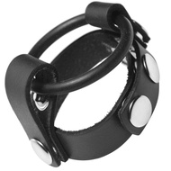 Strict Leather Cock Ring Harness (Genuine Leather)